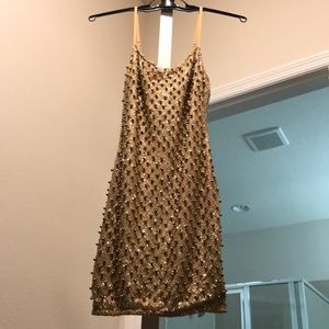 Gold Roxi Mini Dress
